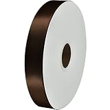 Dark Brown Ribbon for Gift Wrapping, 1 Inch x 100 Yard Continuous Ribbon Perfect for Wedding Decorat