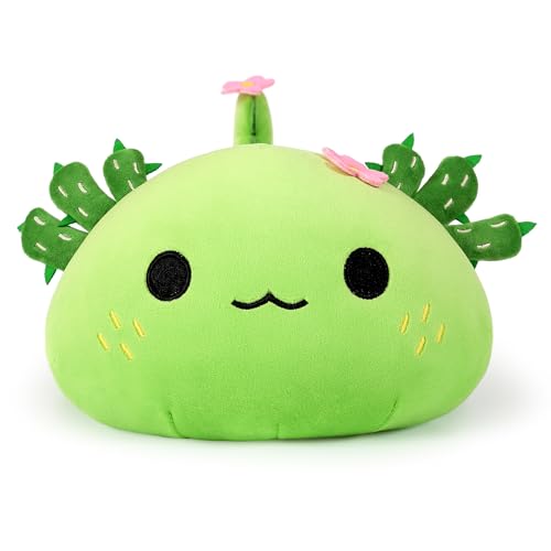 shownicer Plüschtier Axolotl Kuscheltier Stofftier Kawaii Axolotl Plüsch Kissen Spielzeug Geschenk für Erwachsene Mädchen Kinder (Kaktus… – Ansicht 2