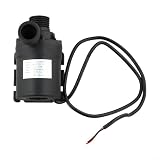 Selbstansaugende Hochdruck-Membranwasser, 12 V/24 V Gleichstrom, leise Gartenbewässerung für Wohnmobil, Aquarium, Teichzirkulator, geräuscharm, 800 l/h Durchfluss (DC 12 V)