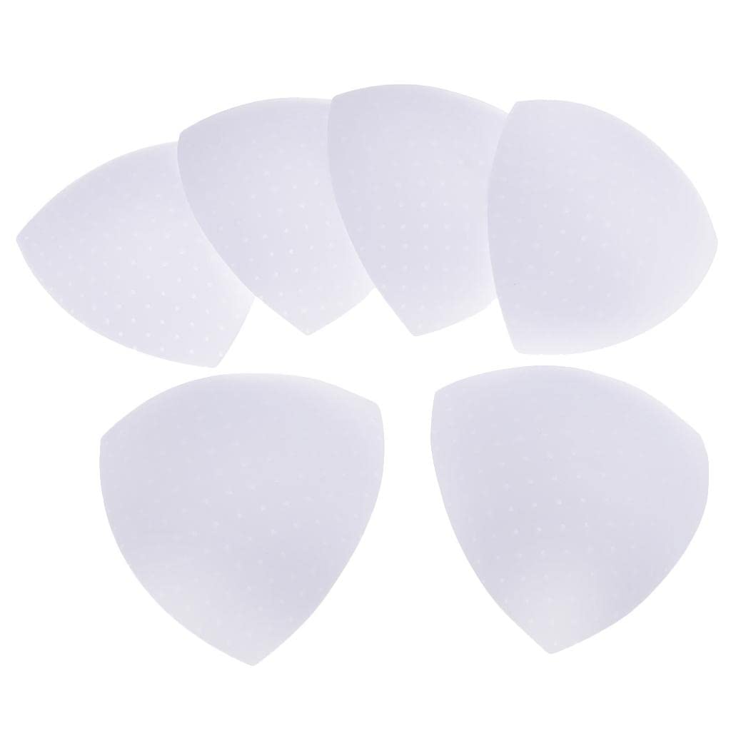 JAZZY PEARLS® 3 Pairs Triangle Sewing in Insert Soft Cup Removable Padded White Bra Cup Pads Foundations & Undergarments Sewing Crafts-image-29