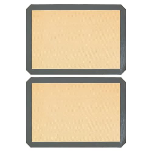 TOMETURE �m���X�e�B�b�N�V���R���x�[�L���O�}�b�g 2���Z�b�g - �}�J�����A�N�b�L�[�A�s�U�A�p���A�y�X�g���[�p 16.5x11.6�C���` �x�[�L���O�V�[�g - �H�i �A�H��􂢋@�Ή��A�ϔM��