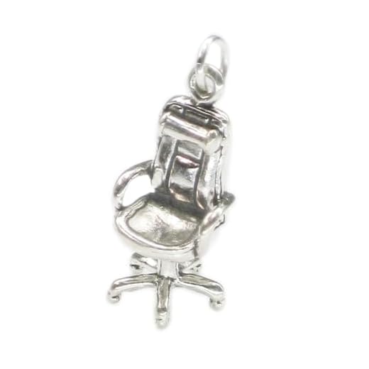 Chaise de bureau en Argent 925/1000–charms SSLP3044 chaises de bureau