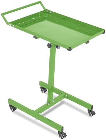 Adjustable Height Mobile Work Table,Mechanic Rolling Tool Cart wi...
