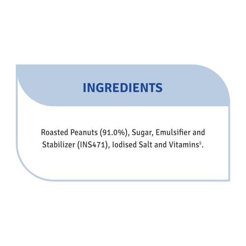 Image of Veeba Peanut Butter Crunchy | High Protein | Naturally Gluten Free | Vegan | No Added Preservatives | Added Calcium, Iron, Vitamin A & D | No Added Colour & Flavour | Non GMO | 320 g