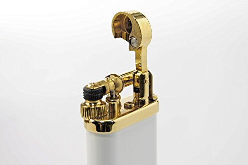 Encendedor IM Corona Old Boy para pipa blanco y dorado miniatura 4