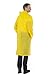 Wealers Emergency Adult Heavy Duty Lightweight PVC Trench Raincoat – Reusable| Portable| Compact| Adjustable Hood| Flap Pockets| Comes with a Small Carrying Bag (Yellow, Medium - Length: 44 inches)