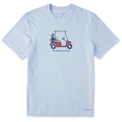 T-shirt My Weekend Ride Golf Crusher Life Is Good pour homme