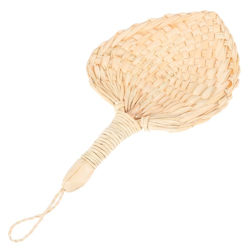 Healvian Handmade Palm Leaf Cooling Fan Natural Handheld Fan for Summer Concerts and Wedding Favor Decor