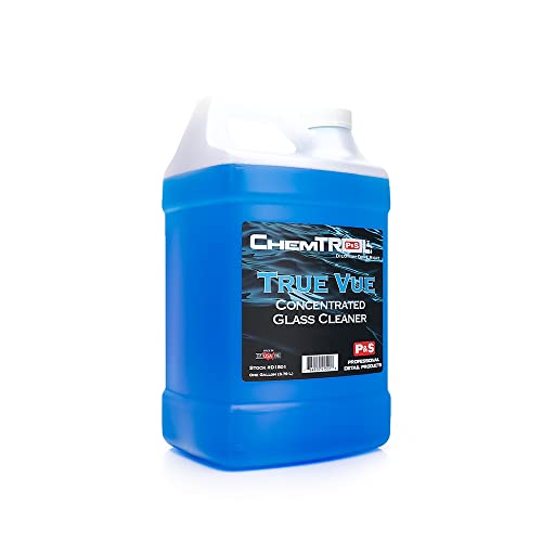 P & S Professional Detail Products True Vue RTU Glass Cleaner, Professional Grade Formula for Sparkling Clean Automotive Glass Surfaces - 1 Gallon