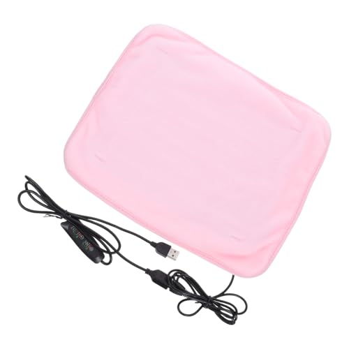 Hemoton Heated Pet Pad Electric Heating Mat for Small Cats Reptiles Turtles Portable Lightweight Versatile Winter Comfort for Home Shops Breeding Farms
