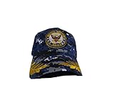 US Navy Seal Emblem Logo Shadow Blue Feather Eggs Acu Marpat Camo Ball Cap Hat