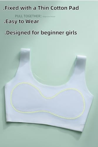 Training Bras for Girls 12-14 Years,Teens 14-16 Sports Bra,Design with Fixed Pads Bras Lightweight Big Girls Bra3