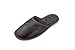 Produktbild APREGGIO Hausschuhe Herren Leder - Pantoffeln Herren Leder mit Gummisohle - Komfort Herren Hausschuhe Leder - Handgefertigt Herren Pantoffeln - Schwarz -Größe 44 EU