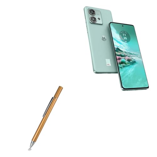 BoxWave Stylus Pen Compatible with Motorola Edge 40 Neo - FineTouch Capacitive Stylus, Super Precise Stylus Pen - Champagne Gold