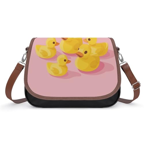 Sac à bandoulière motif canards mignons cadeau idéal pour femme