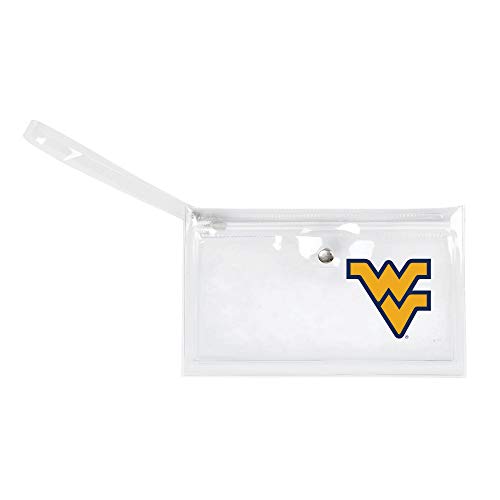 Image of NCAA West Virginia Mountaineers Unisex Ncaancaa Ticket Wristlet, Clear, 9 inch by 5.25 inch