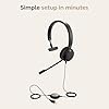 Jabra Evolve 20 UC Mono Headset – Unified Communications Headphones for VoIP Softphone with Passive Noise Cancellation – USB-Cable with Controller – Black #4