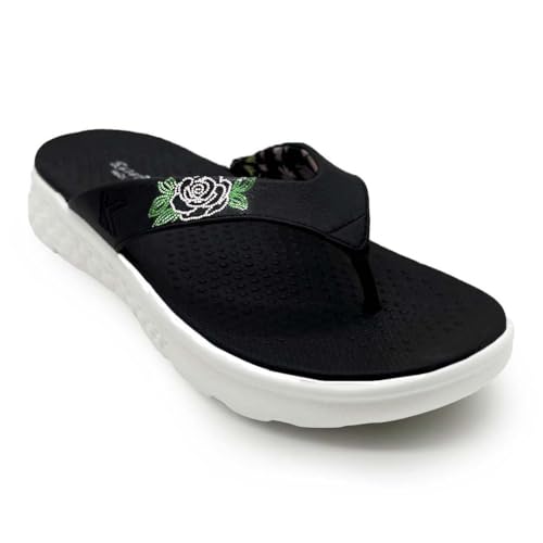 KazarMax Women Slipper | Lightweight | Floral Print | Flip-Flop D...