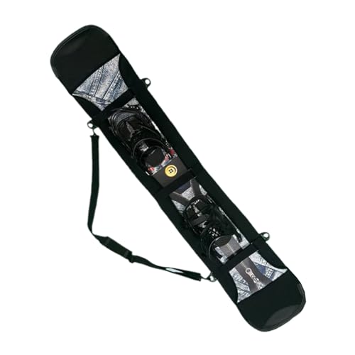 スノーボードカバー - 柔らかい保護収納バッグ、簡単なキャリーハンドル付きの防水材料、旅行用の軽量折りたたみ式デザイン、プレミアムスポーツギアアクセサリー、冬の屋外男性女性59.06インチ