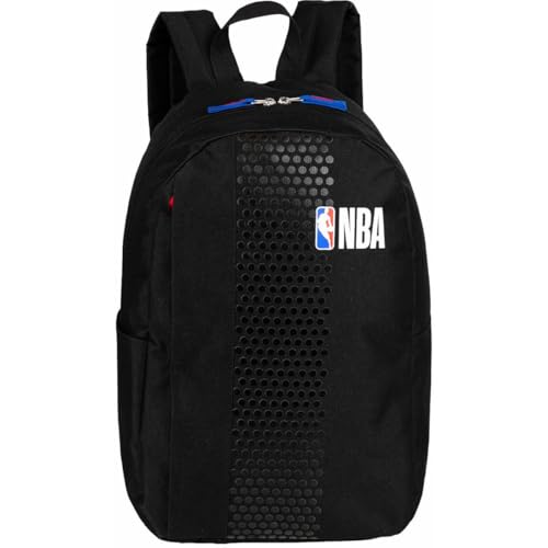 Mochila NBA Basics 44 cm, Grande, Preto, Sestini