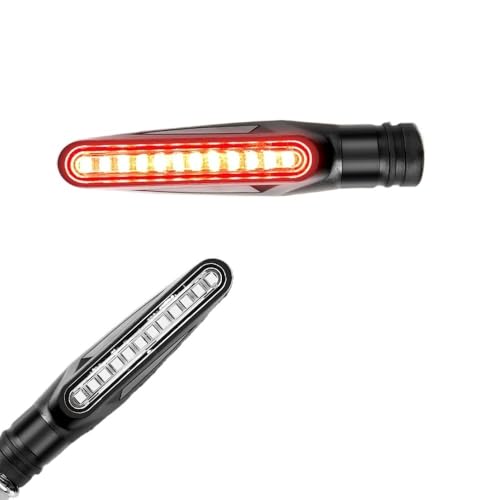 Feu arrière de moto clignotant course 12V IP68 avec indicateur ambre