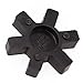 Ehlivhall Flexible Rubber Spider Insert for L-Jaw Couplings, for Lovejoy L095 L-95 L090 L-90 Models, 53 mm x 0 mm, Black Urethanenter Element for Industrial Machinery Drives, Pumps, Conveyor Systems