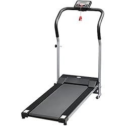 Bicicleta Con Cinta De Caminar Precio HOMCOM Cinta de Correr Plegable Velocidad de 1-10km/h Cinta de Andar Eléctrica con Pantalla LCD Botón de Emergencia y Carga Máx. 110 kg para Fitness Hogar Oficina 122x62,5x119 cm Plata y Negro