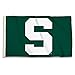 BSI PRODUCTS, INC. - Michigan State Spartans 3?x5? Flag with Heavy-Duty Brass Grommets - MSU Football and Basketball Pride - High Durability - Designed for Indoor or Outdoor Use - Great Gift Idea