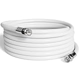 THE CIMPLE CO - RG6 Coaxial Cable 100 FT - RG6 Coax Cable for TVs, Antennas, Internet, CATV, Audio/Video - Dual Shielded Indoor/Outdoor Coax Wire 100 Feet (30 Meters), White