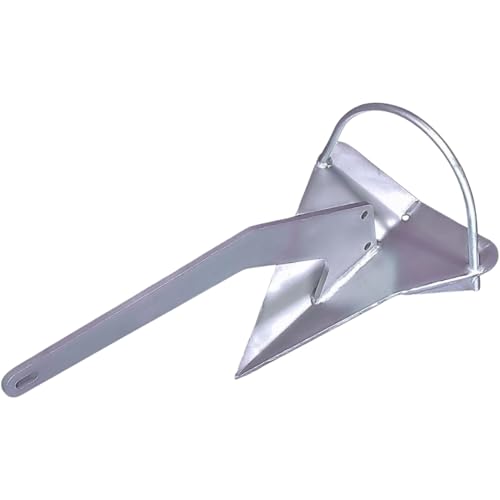 Smart Choice Marine 9 lb Galvanized Shovel Scoop Style Anchor with Roll Bar
