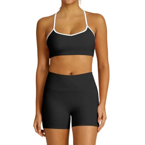 Ensemble de yoga femme anti-glissement à legging taille haute amincissante fitness