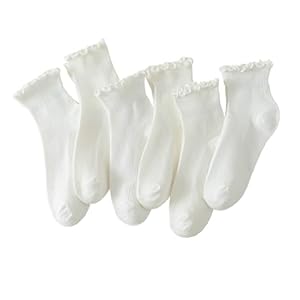 Hstyle 6 Pairs of Ruffle Socks Wome...