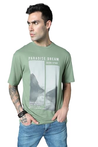 Image of HIGH STAR Men's Geometric Relaxed Fit Shirt