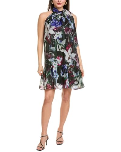 Robe chic Anne Klein plissée avec finitions nœud haut de gamme