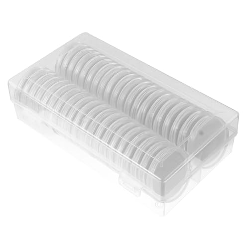 Capsules transparentes pour monnaie Ipetboom étanches et antichocs en plastique
