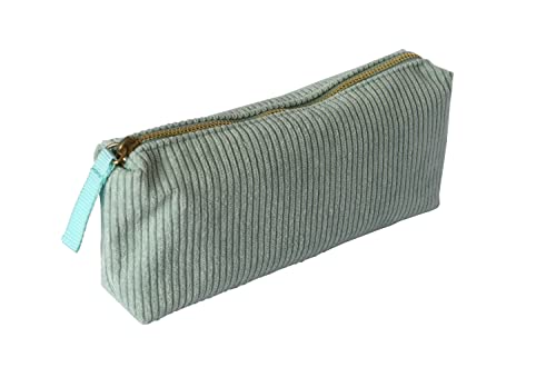 QUO VADIS - Collection : COLETTE - TROUSSE VELOURS - 1 compartiment pour ranger stylos, crayons, feutres ou maquillage - Format 22x10x3 cm - Visuel Vert Eau 2411886Q Cover