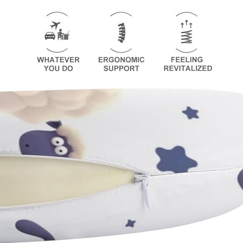 Almohada de espuma viscoelástica para viaje cervical miniatura 5