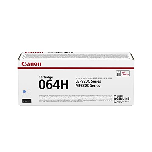 Tóner Canon 064H cian de alta capacidad 4936C001 original para impresoras i-SENSYS