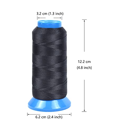 Hilo profesional negro para pelucas 1500 yardas miniatura 2