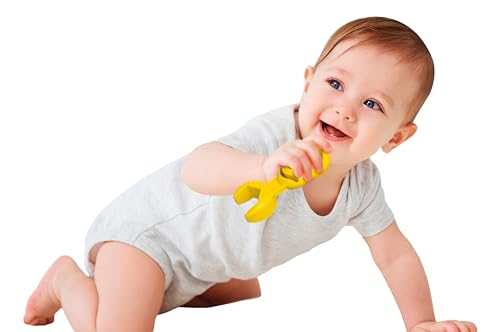 5. Bild von Clementoni Clementoni Baby Werkbank, Motorik-Spielzeug aus 100% recyceltem Material zur Entwicklung der Sinne, Werkzeug-Box mit Hammer,Schrauben & Schraubendreher, für Kleinkinder ab 10 Monaten 17042