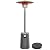 EAST OAK 50,000 BTU Patio Heater with Sand Box, Table Design, Double-Layer Stainless Steel Burner, Wheels, Triple Protection System, Outdoor Heater for Home and Residential, Lava Smoke