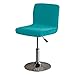 Housse de Tabouret en Velours Housses de Chaise pivotante de Barre Housse de siège de Chaise à Dossier Bas Solide Housse de Chaise de Levage rotative élastique Housses de Protection