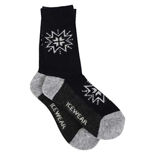 ICEWEAR Runni Nordic merino wool socks for kids (Blue, 25-28)