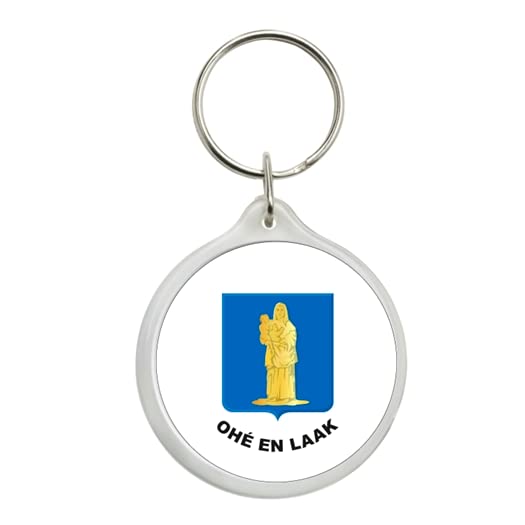 ROUND KEYCHAIN. - HARMONIAL SHIELD OHE EN LAAK - LIMBURG - HOLLAND