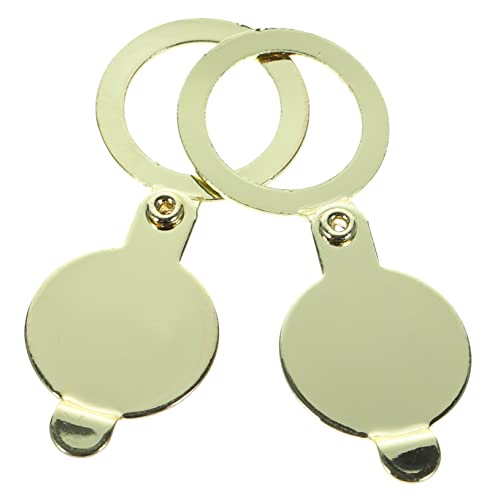 Amosfun 10 piezas cubierta para mirilla de cobre para visor de puerta, protector de seguridad con diseño giratorio para mayor privacidad miniatura 3