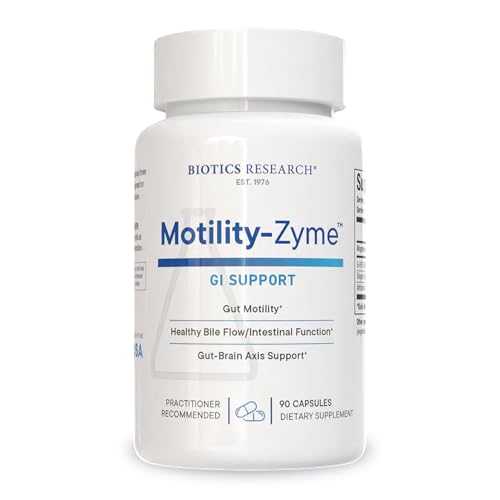 BIOTICS RESEARCH Motility-Zyme - Professional-Grade Digestive Support Formula - with Artichoke Extract Ginger 5-HTP & Magnesium Citrate - Non-Laxative Gut Motility Support