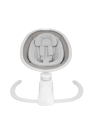 Graco Sway ‘n Grow, balancelle silencieuse 3-en-1 à technologie Bluetooth, convient dès l'âge de la naissance à environ 4 ans (max. 18 kg), gris, Heather