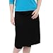 Kosher Casual Women's Knee Length Running Skirt With Leggings Medium Black
