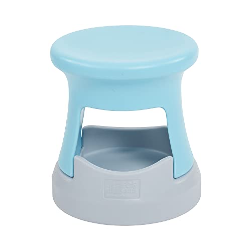Image of ECR4Kids Active Storage Wobble Stool, 15in Seat Height, Childrens Furniture, Cyan /Light Grey