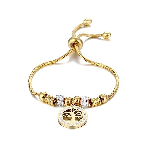 Bijoux pour Femmes Arbre de Vie en Cristal Zircon et sa Chaîne Serpent